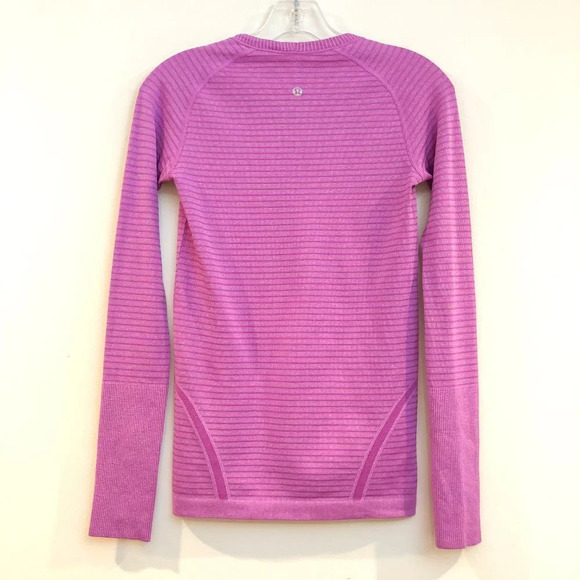 Lululemon Swiftly Tech Long Sleeve Pink Tee Women's 4 - Picture 9 of 10